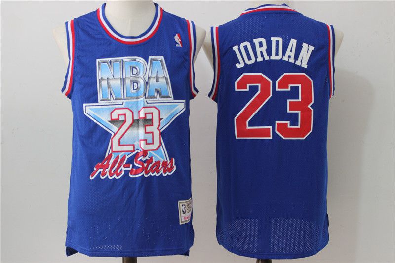 Men Chicago Bulls #23 Jordan Blue 93 All star NBA Jerseys